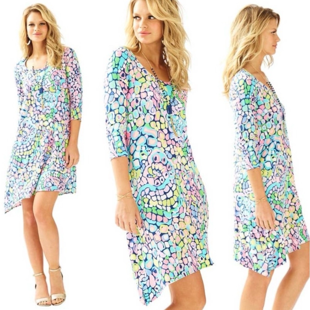 Lilly Pulitzer Ariana Asymmetric Jersey
Swing Dress Size M